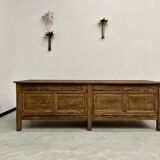 Comptoir ancien, table drapière des années 50
