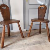 Pair of brutalist chairs