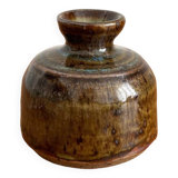 Vintage flamed stoneware vase