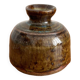 Vintage flamed stoneware vase