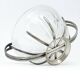 Sugar bowl, new look postmodernism, silver-plated brass and glass, Poland, 1970s