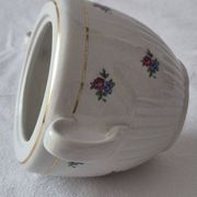 Covered sugar bowl half-porcelain Lunéville Keller and Guerin A587