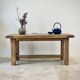 Brutalist coffee table in solid oak