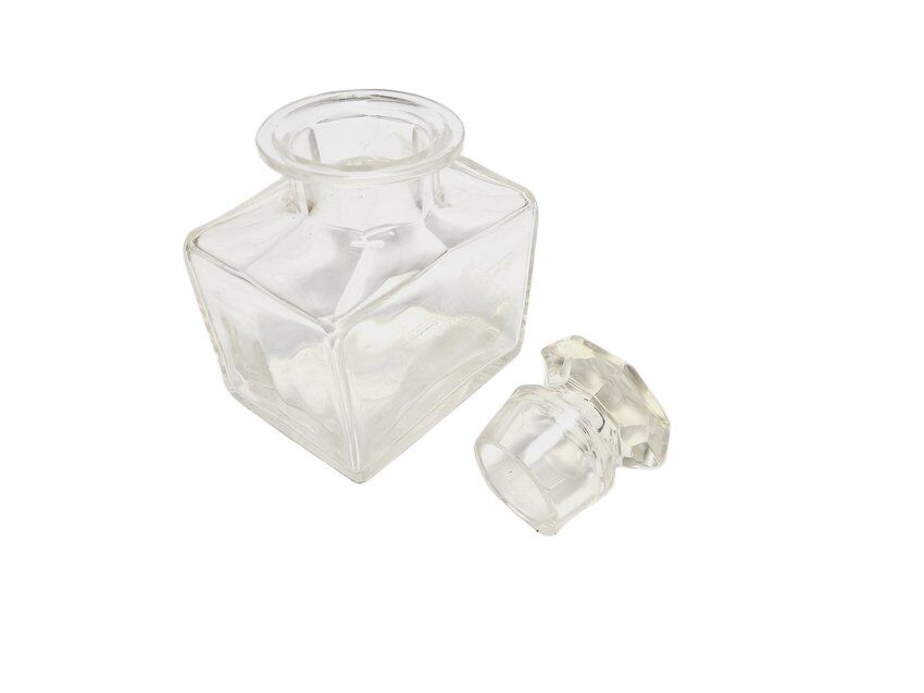 Biedermeier crystal tea box, Germany, 1890s