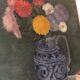 Old still life oil painting