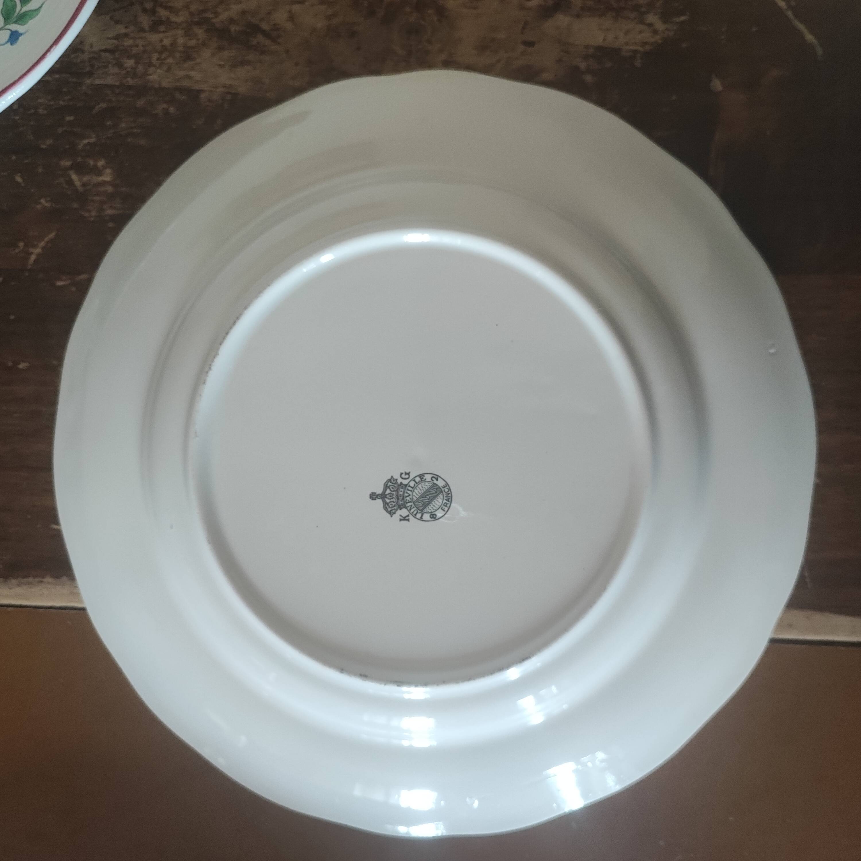 Set of 8 Lunéville KG flat plates