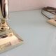 Pair of brass lamps art deco style 60s-70s