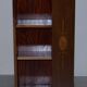 Edwardian burr walnut revolving bookcase with Sheraton inlays circa 1900