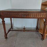 Leather tray desk