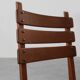 Mid-Century Brutalist Oak and Wicker Chair, Belgium, 1960