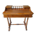 19th-century oak and leather desk
