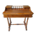 19th-century oak and leather desk