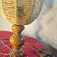 pair of Scandinavian style bedside lamps, vintage design, rope lampshade 3