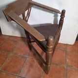 Corner tripod monk chair Munkstol Solid oak