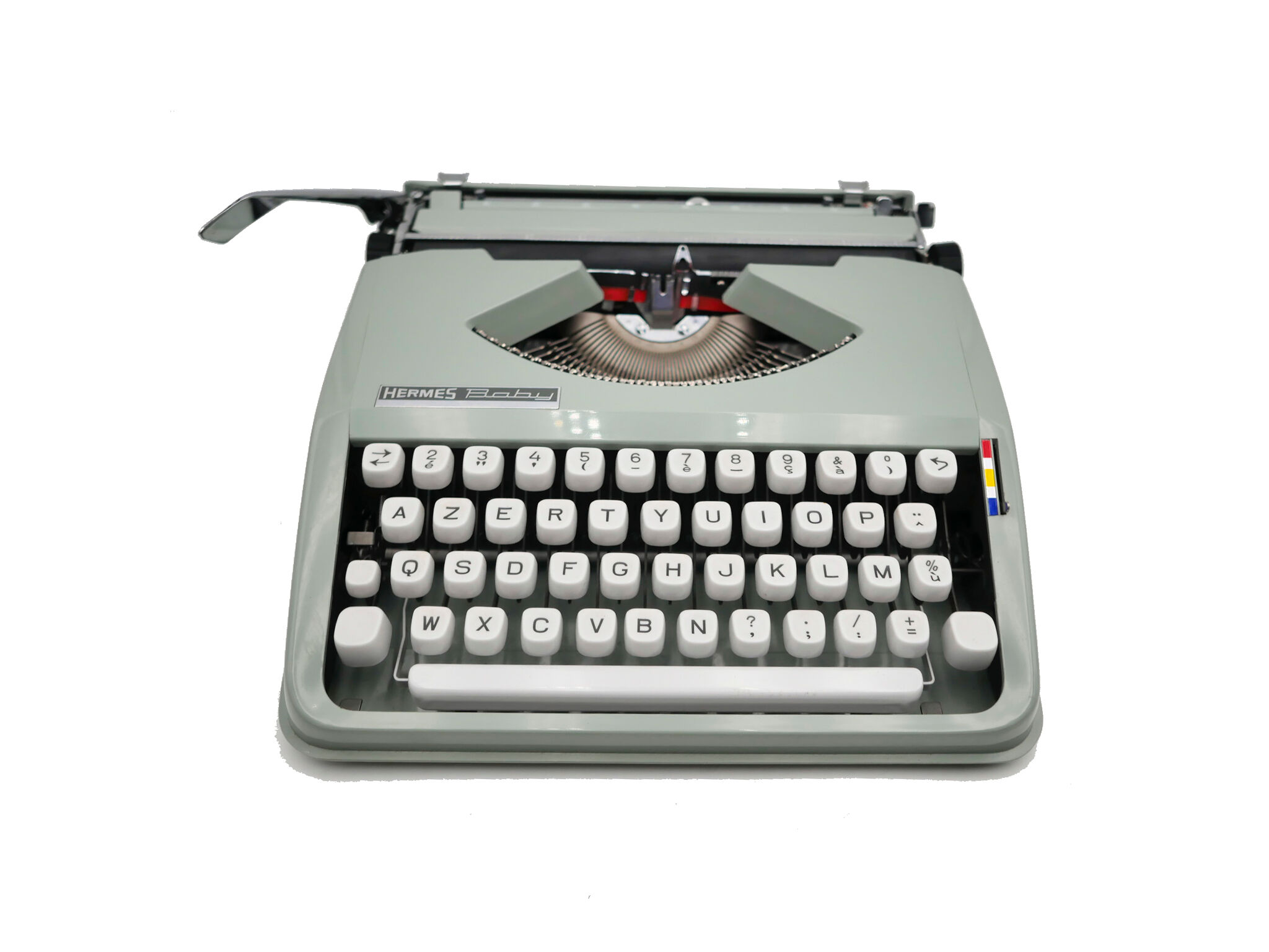 Hermes Baby Green Lime Tree Typewriter Revised New Ribbon Selency
