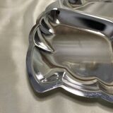 Stainless steel leaf-shaped dish