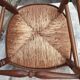 4 chaises paillées Louis-Philippe en bois fruitier