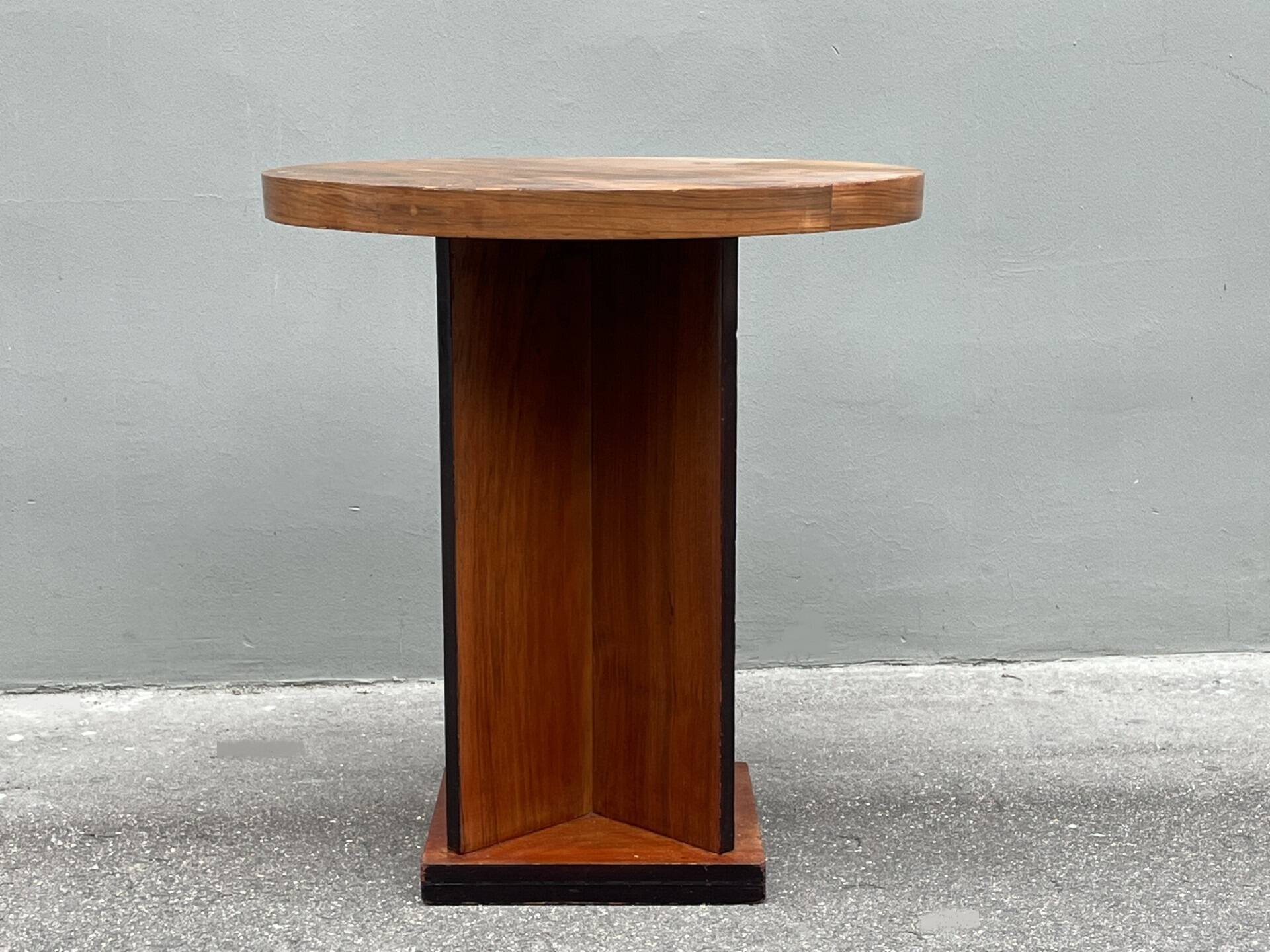 Modernist art deco pedestal table