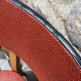 Pair of red bistro chairs