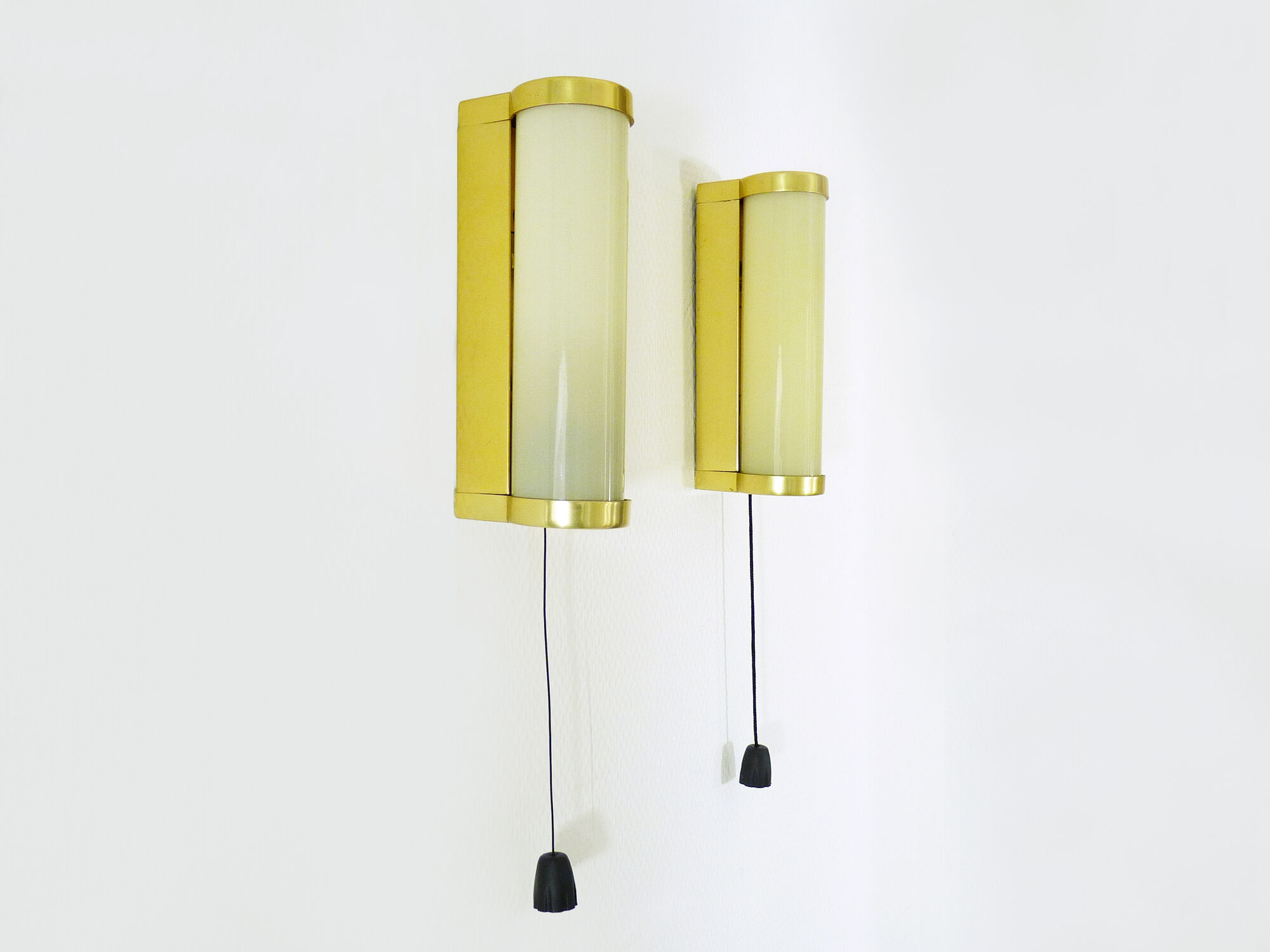Pair of vintage erco 921 patent zippered wall light germany. year 70