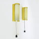 Pair of vintage erco 921 patent zippered wall light germany. year 70