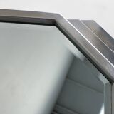 French Art Deco geometric octagonal Chrome and Mirrored Plateau, circa 1930