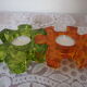 Candle holder shape puzzle piece