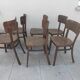 6 chaises bistrot thonet czechoslovakia vintage année 50