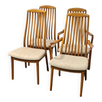 A set of four Danish design dining chairs
