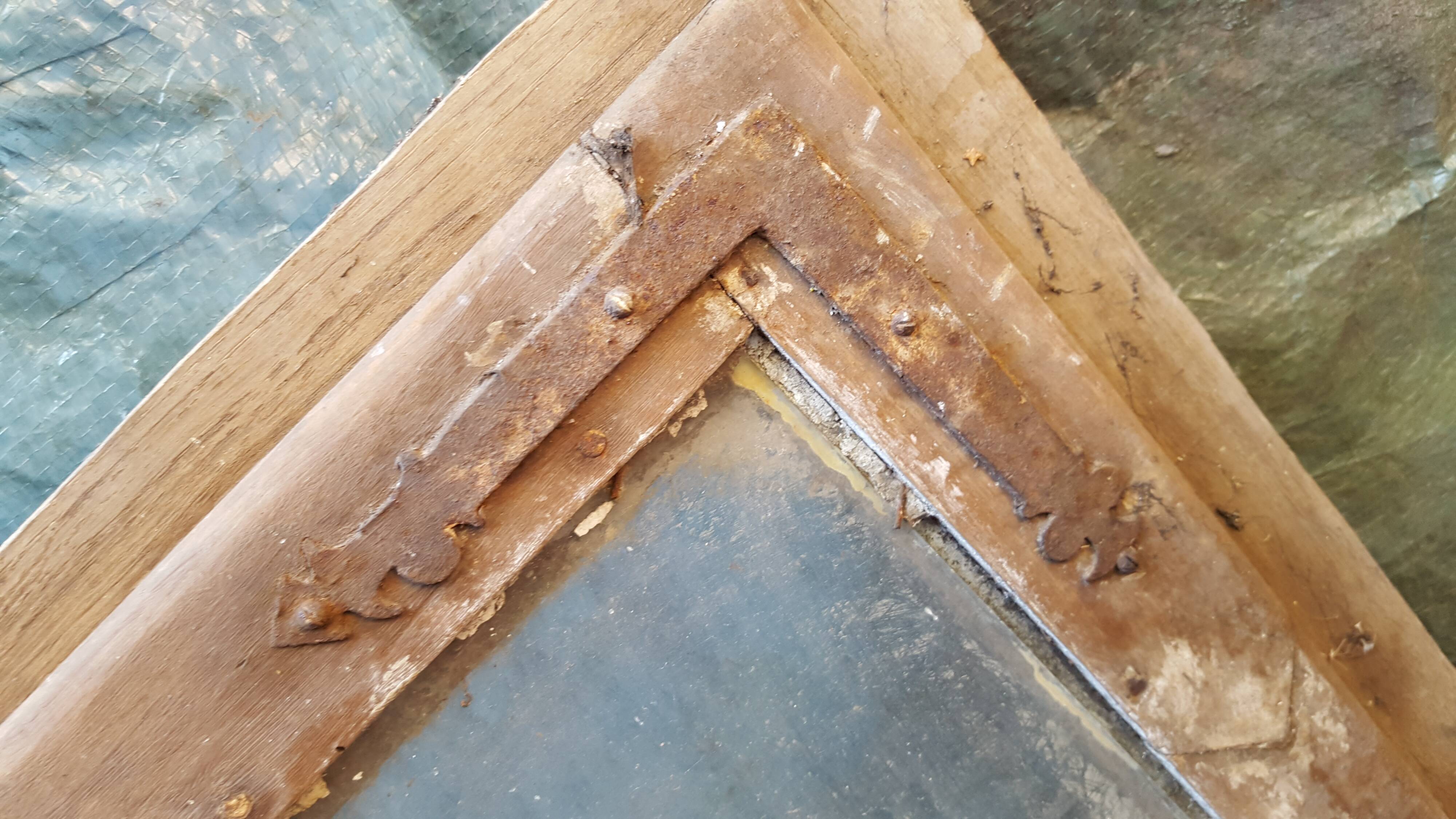 18th century window with its frame