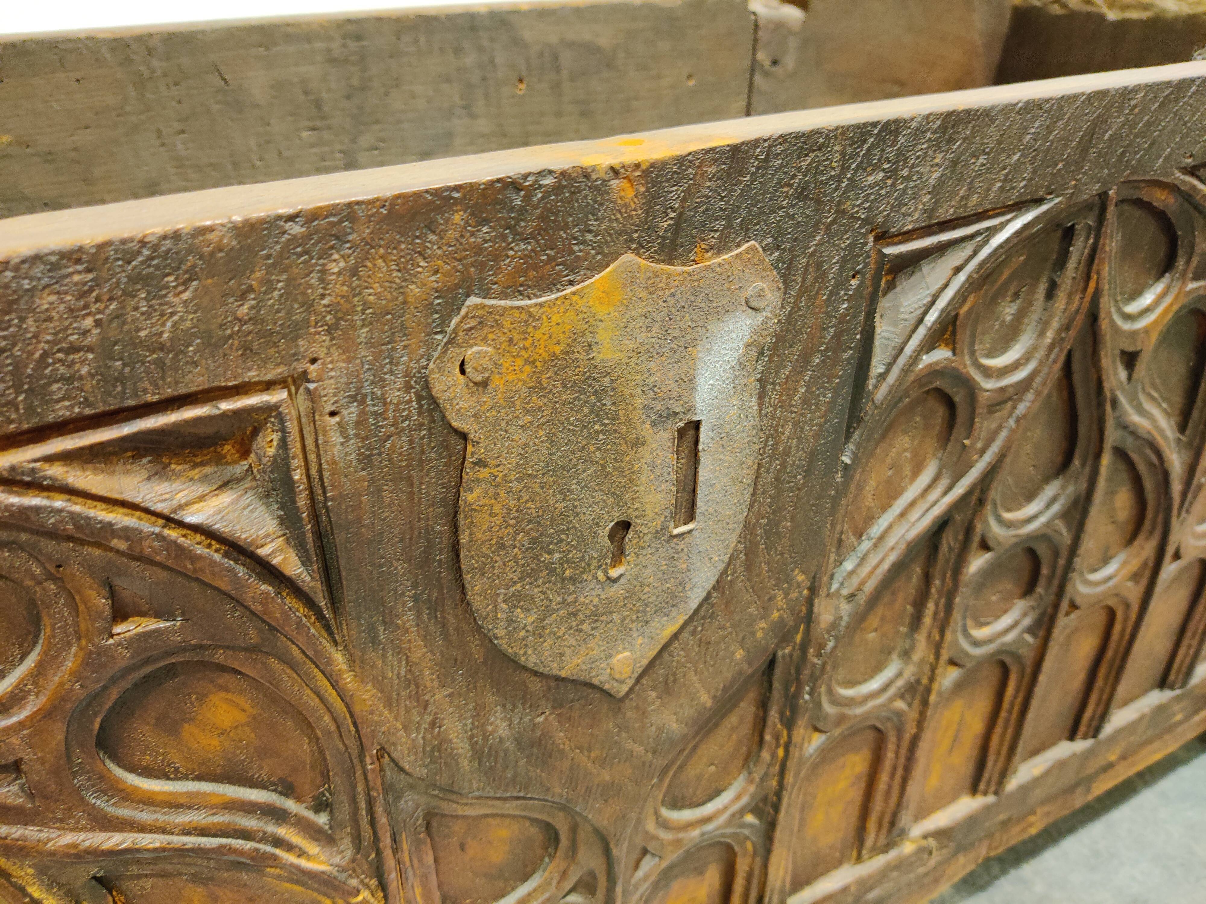 Gothic 16th century blanket chest