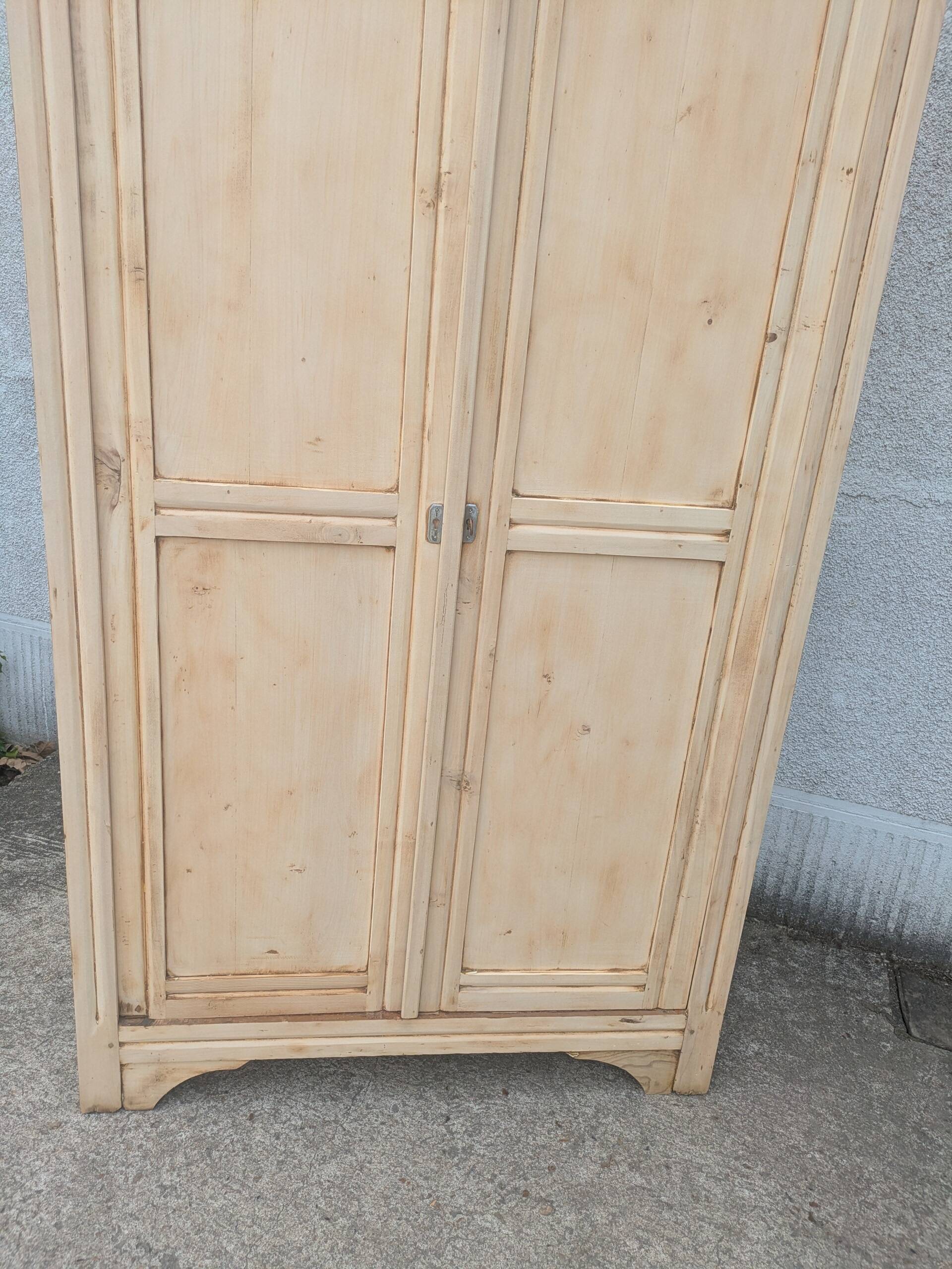 Natural wood cabinet