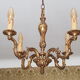 Brass chandelier 5 branches