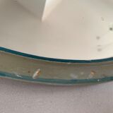 Antique beveled oval mirror