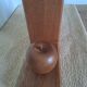 Wooden bookends shaped like an apple and pear – Minimalist design