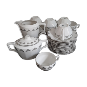 Service à thé tchèque - porcelaine art