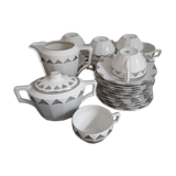 Epiag DF fine art deco porcelain Czech tea set