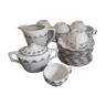 Service à thé tchèque en porcelaine fine art déco Epiag D.F