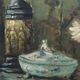Still life with dahlias oil on panel