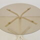 Round dining table,Metal and Glass,1970's.