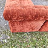 Modular velvet sofa bench 5 blocks