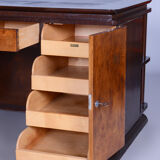 Bureau en frêne de chêne ArtDéco, Tchéquie, années 1930