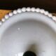 Pair of white faience wall lamps