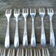 Set of 12 Christofle silver dessert forks