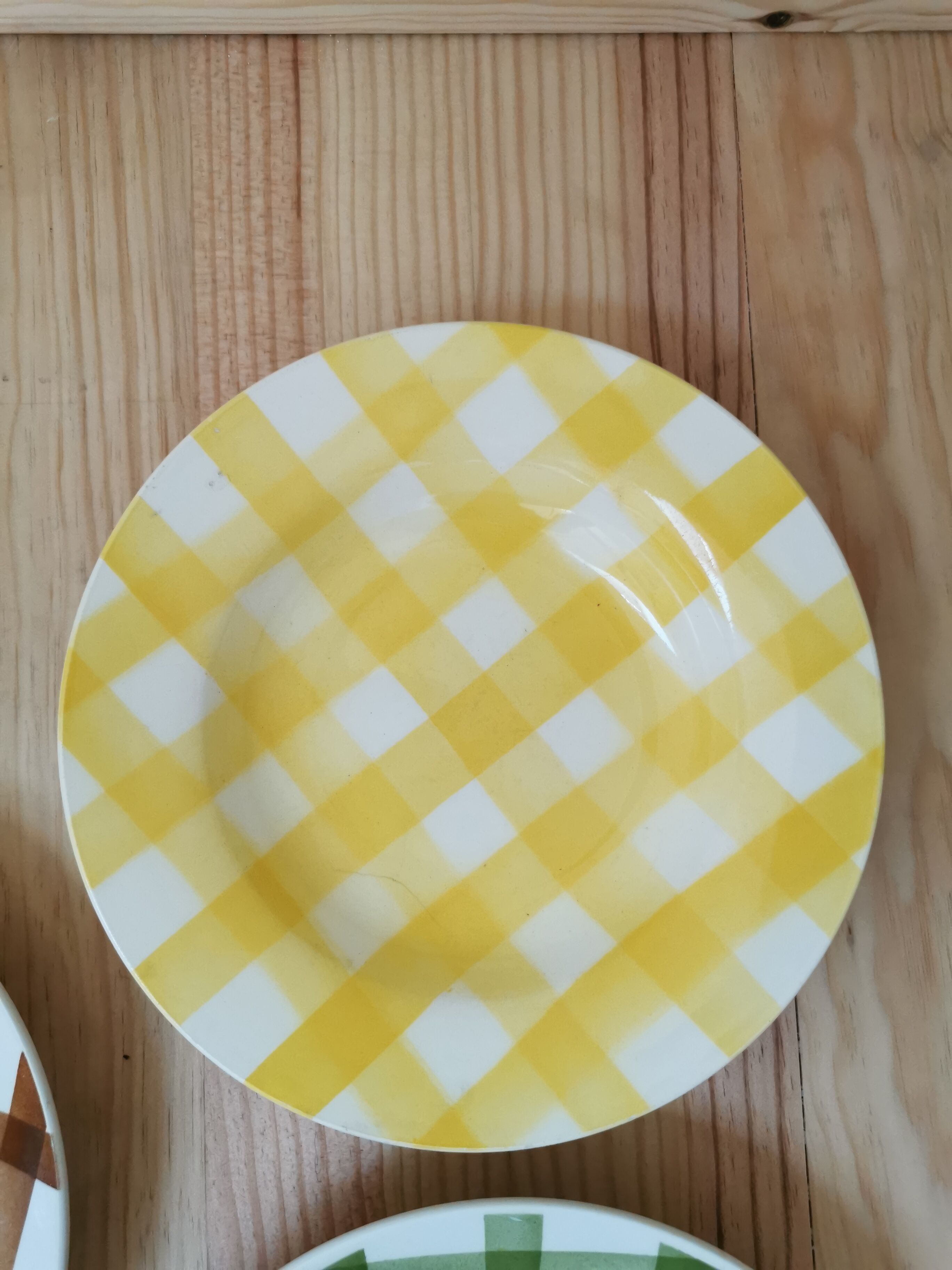 Mismatched vintage hollow plates