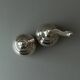 Silver-plated vintage salt shaker and pepper mill set, 1970s Italy, elegant metal table décor