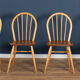 Blonde Ercol 384 Windsor Drop Leaf Table And Four 4 Model 400 Kitchen Chairs