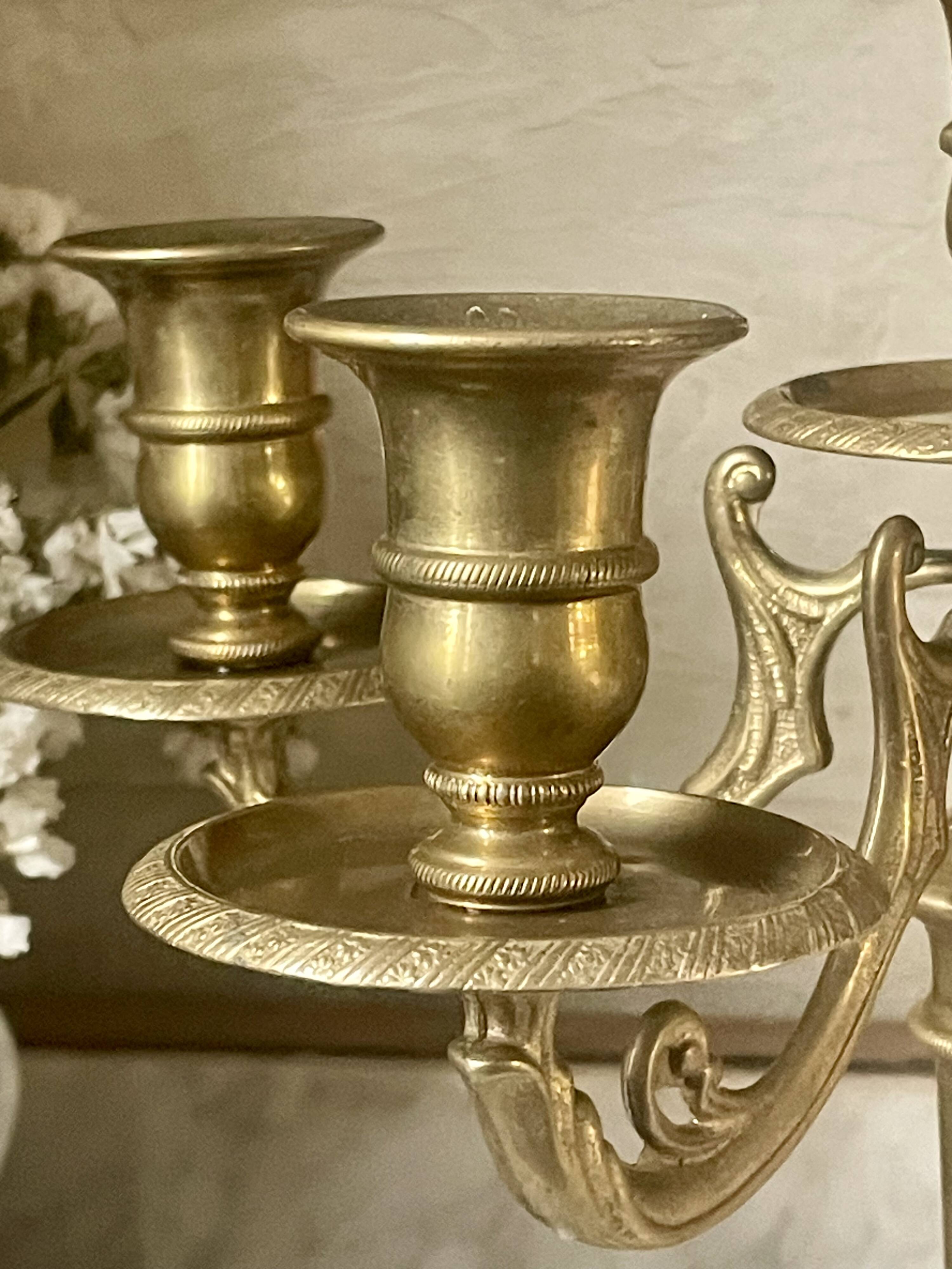 Golden bronze chandelier