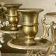 Golden bronze chandelier