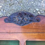 Vintage mesh cabinet in solid oak rococo period 1930